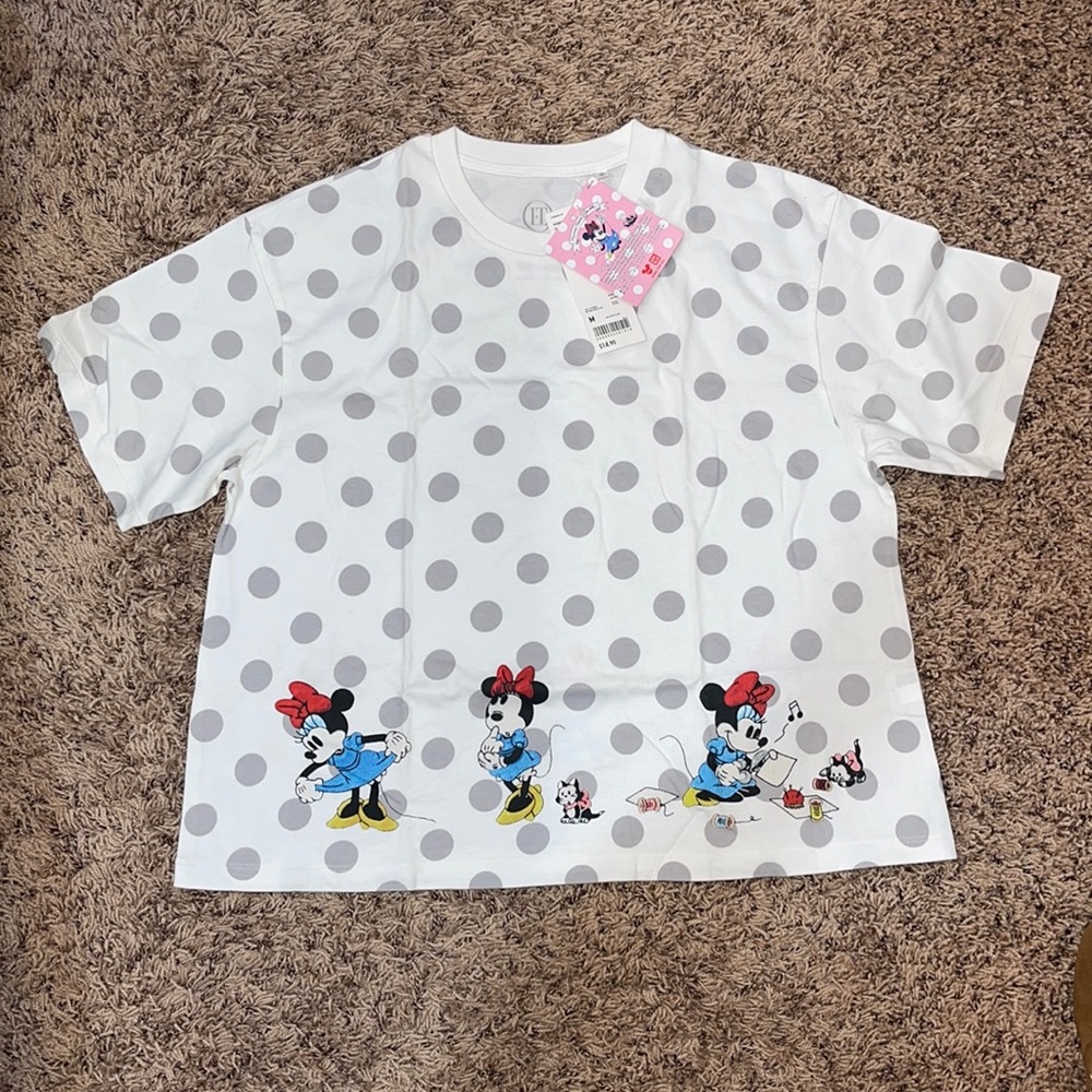 Polka Dot Minnie Mouse Flare Tee